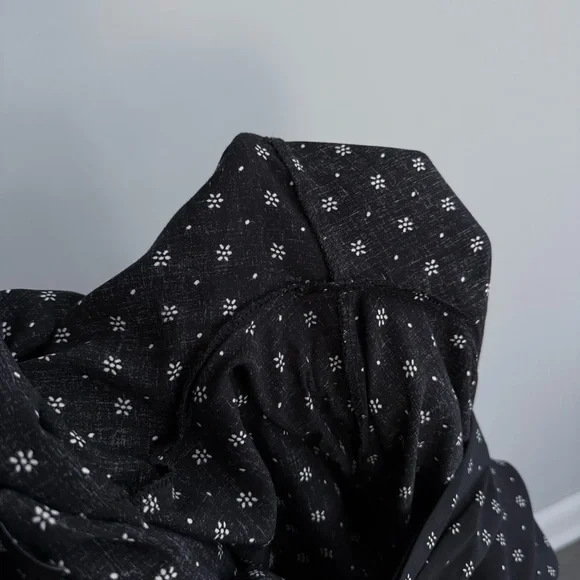 Hatch Twilight Maternity Jumpsuit Size 0 XS Black and White Print Boho Summer